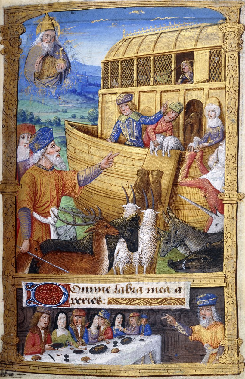 Noemova archa, kolem roku 1500 od French School