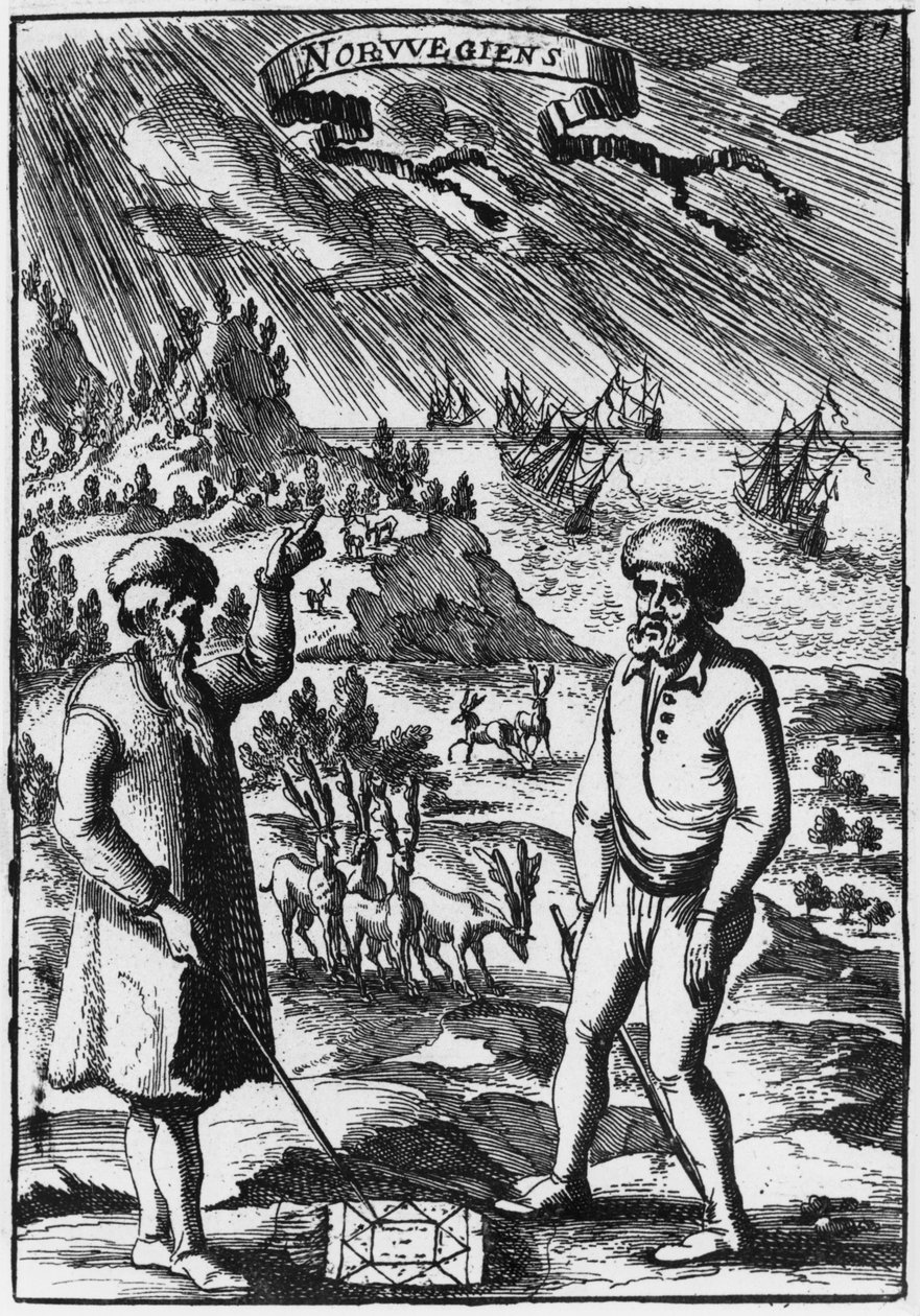 Norové, ilustrace z Description de lUnivers od Allaina Manessona Malleta (1630-1706), vydáno v Paříži, 1683 od French School