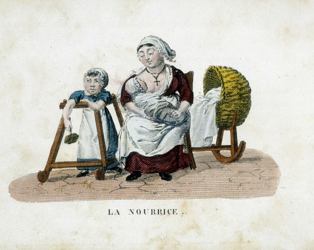 Sestra - rytina, deb. 19. století od French School