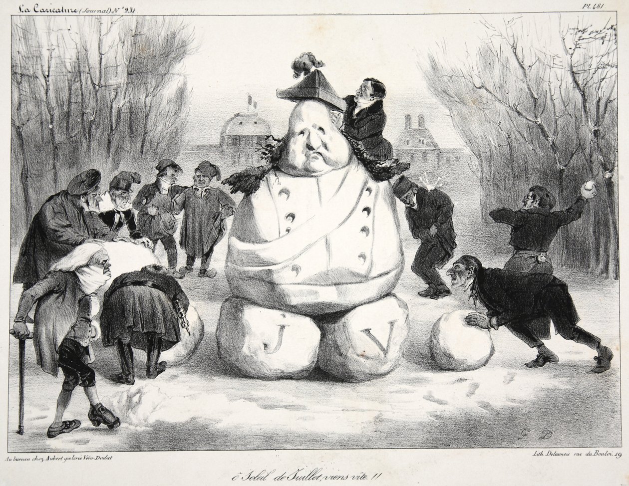 O červencové sluníčko, pojď žít!!, hospoda. 1835 (rytina) od French School