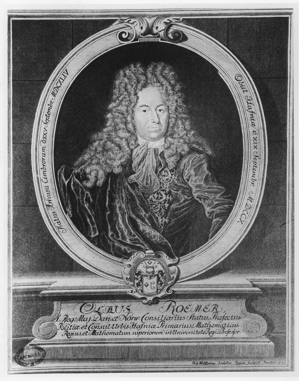 Olaus Romer (rytina) od French School