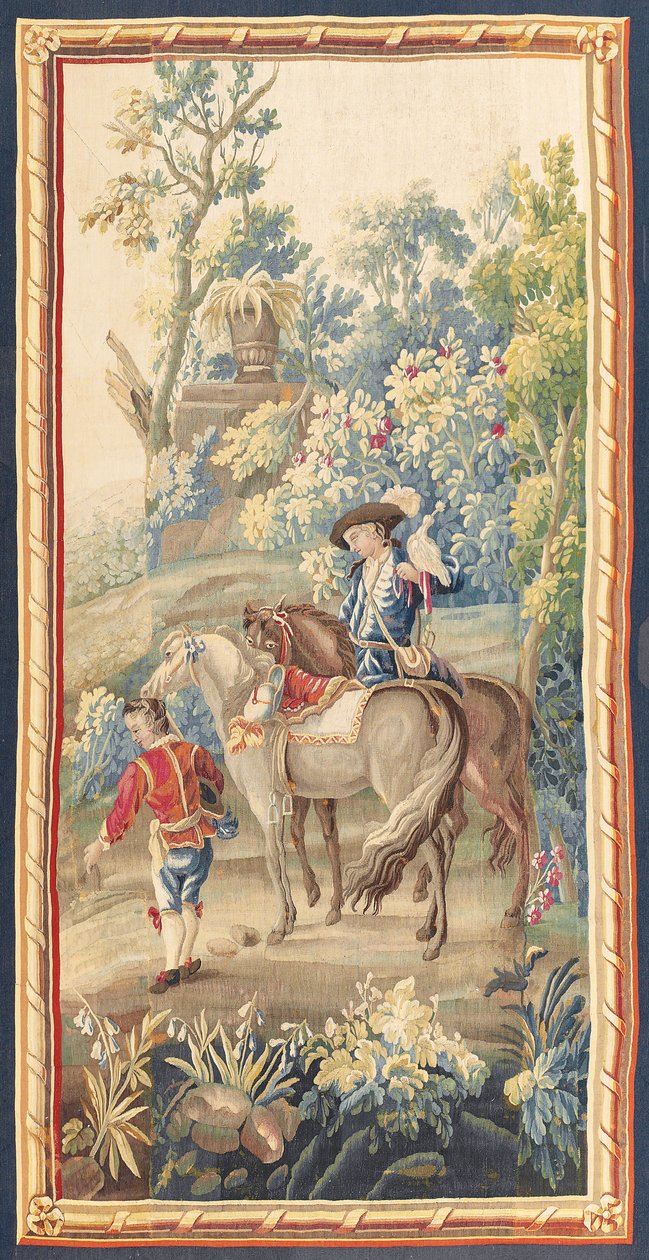 Jedna z dvojice pastoračních tapisérií Ludvíka XVI., Aubusson, kolem roku 1775 od French School