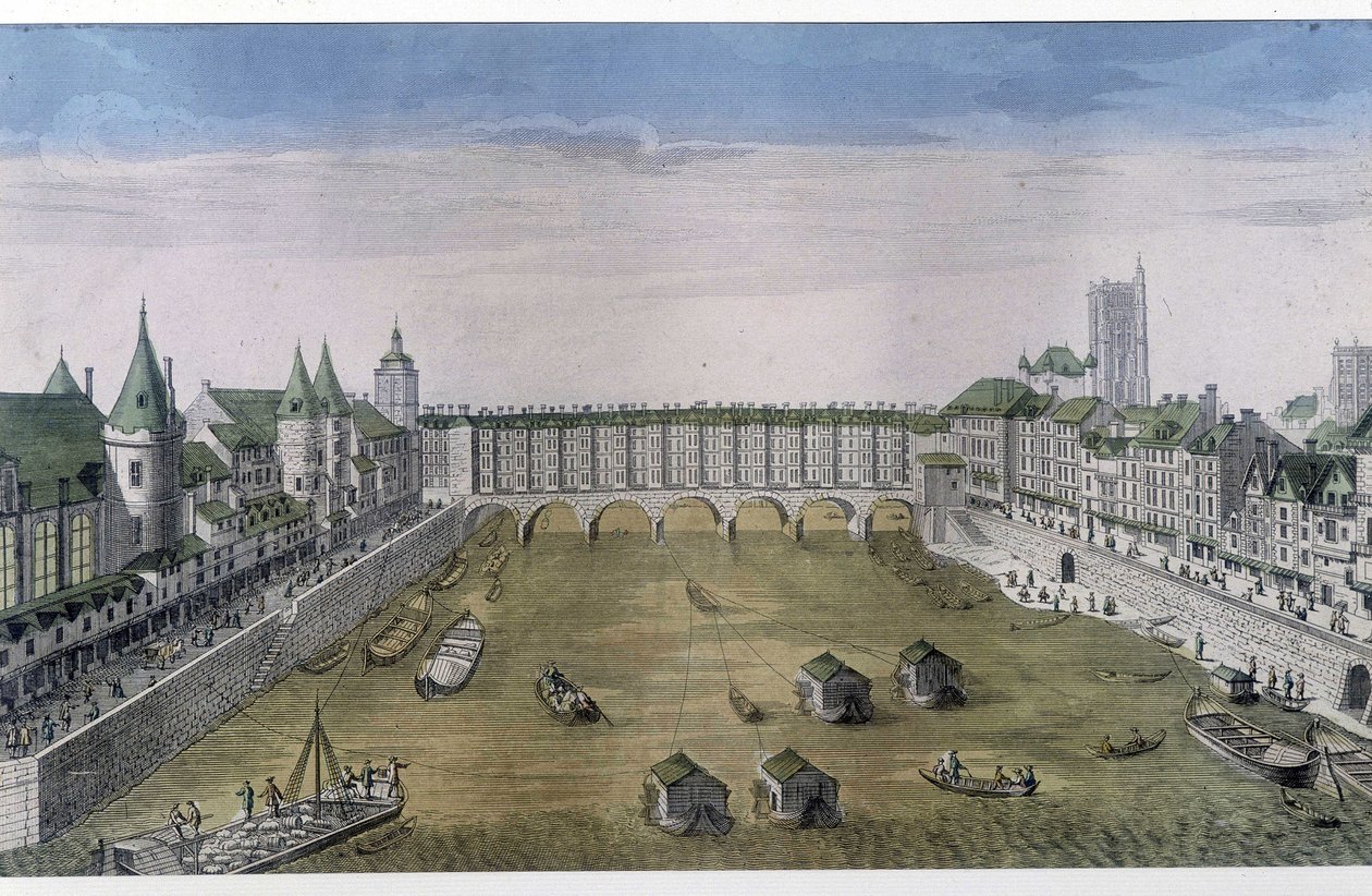 Optický pohled na Paříž: v. 1800, město Paříž. od French School