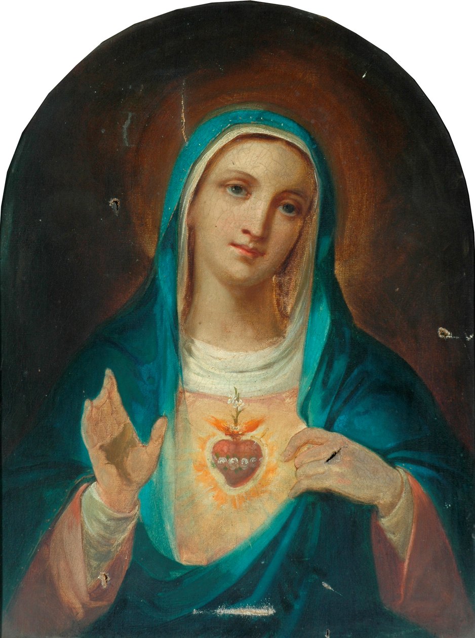Panna Maria s Nejsvětějším Srdcem od French School