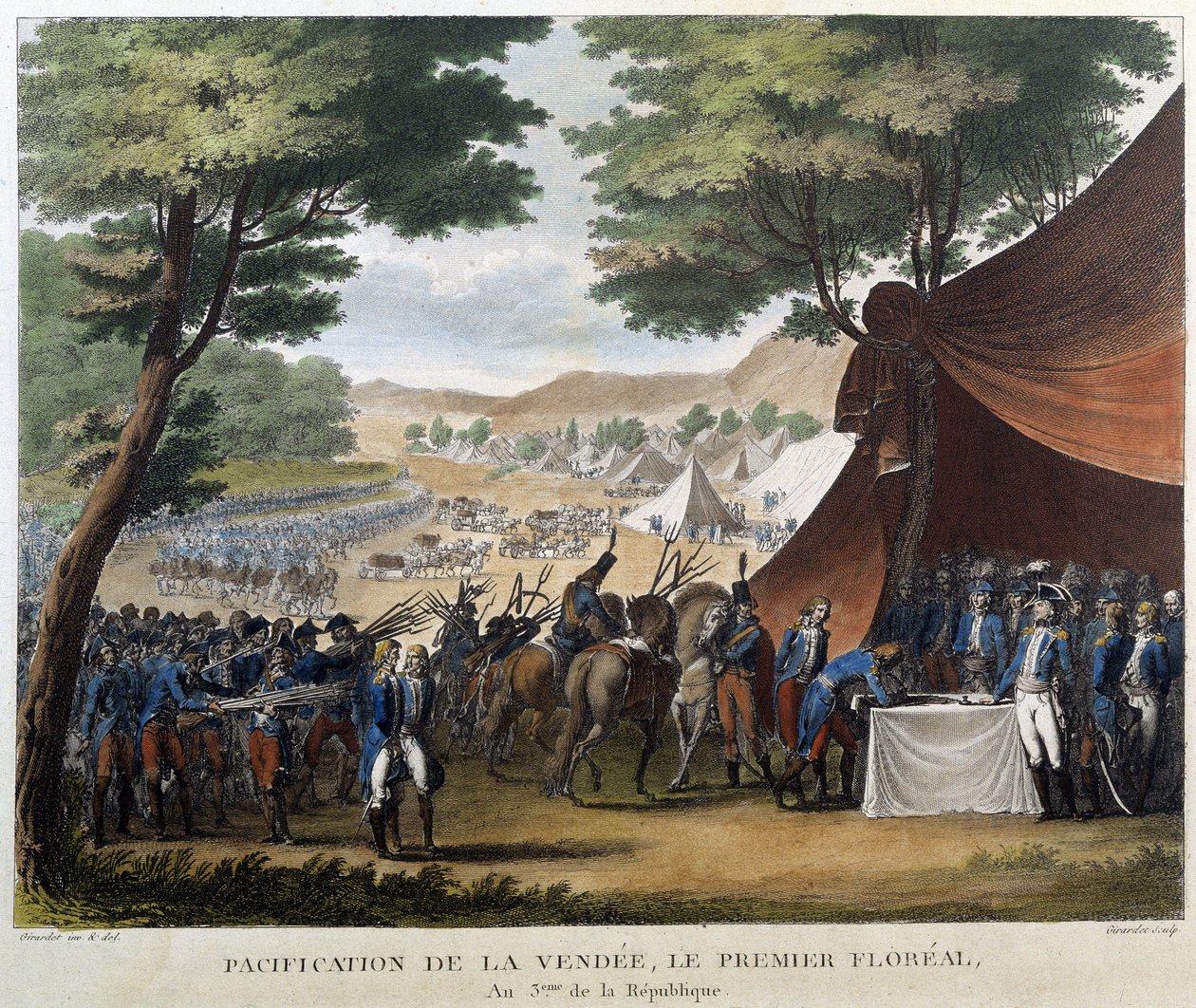 Pacifikace Vendée, první květina, 3. rok republiky od French School