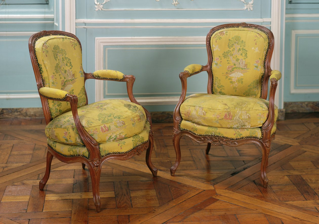 Pár křesel Louis XV, 1723-74 (dřevo) od French School