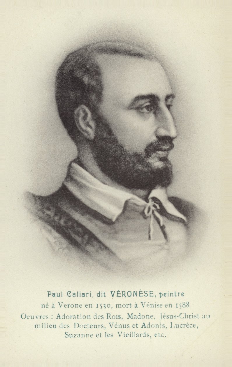 Paolo Veronese, italský malíř (litografie) od French School