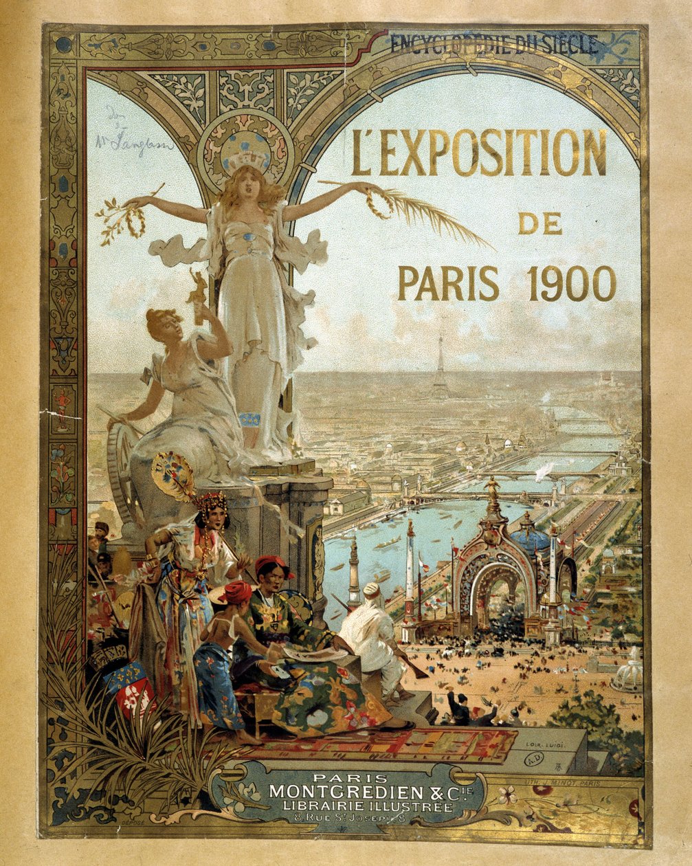 Pařížská výstava 1900 - Reklamní plakát od French School