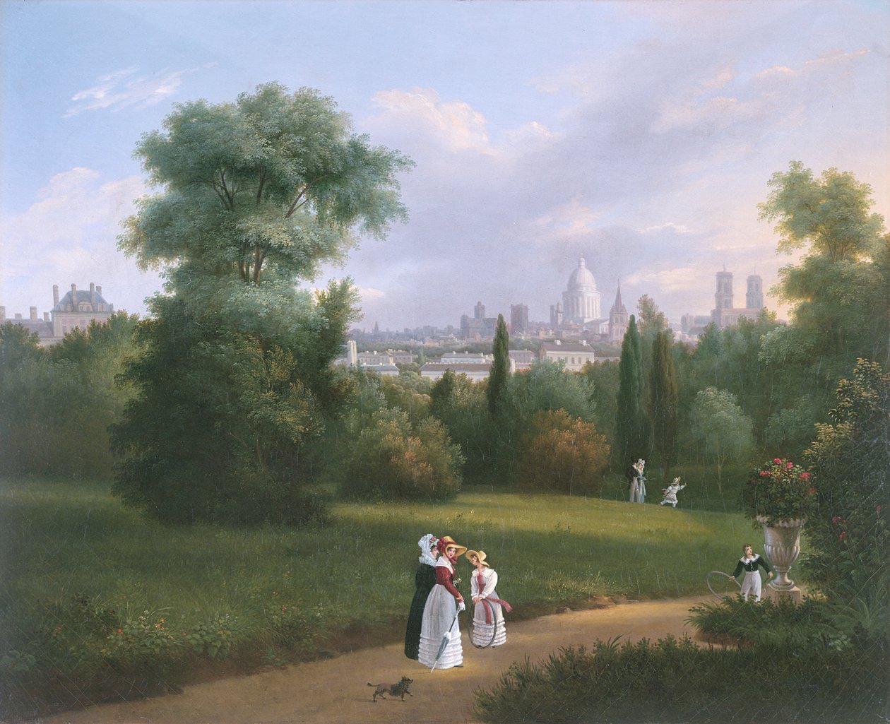 Paříž z Folie-Beaujon, kolem roku 1830 od French School
