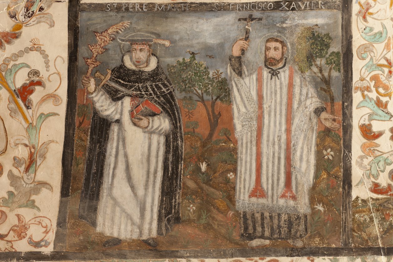 Farní kostel (kostel Panny Marie Solersské). Interiér. Lodě. Nástěnné malby. Detail. 16. století (?). od French School