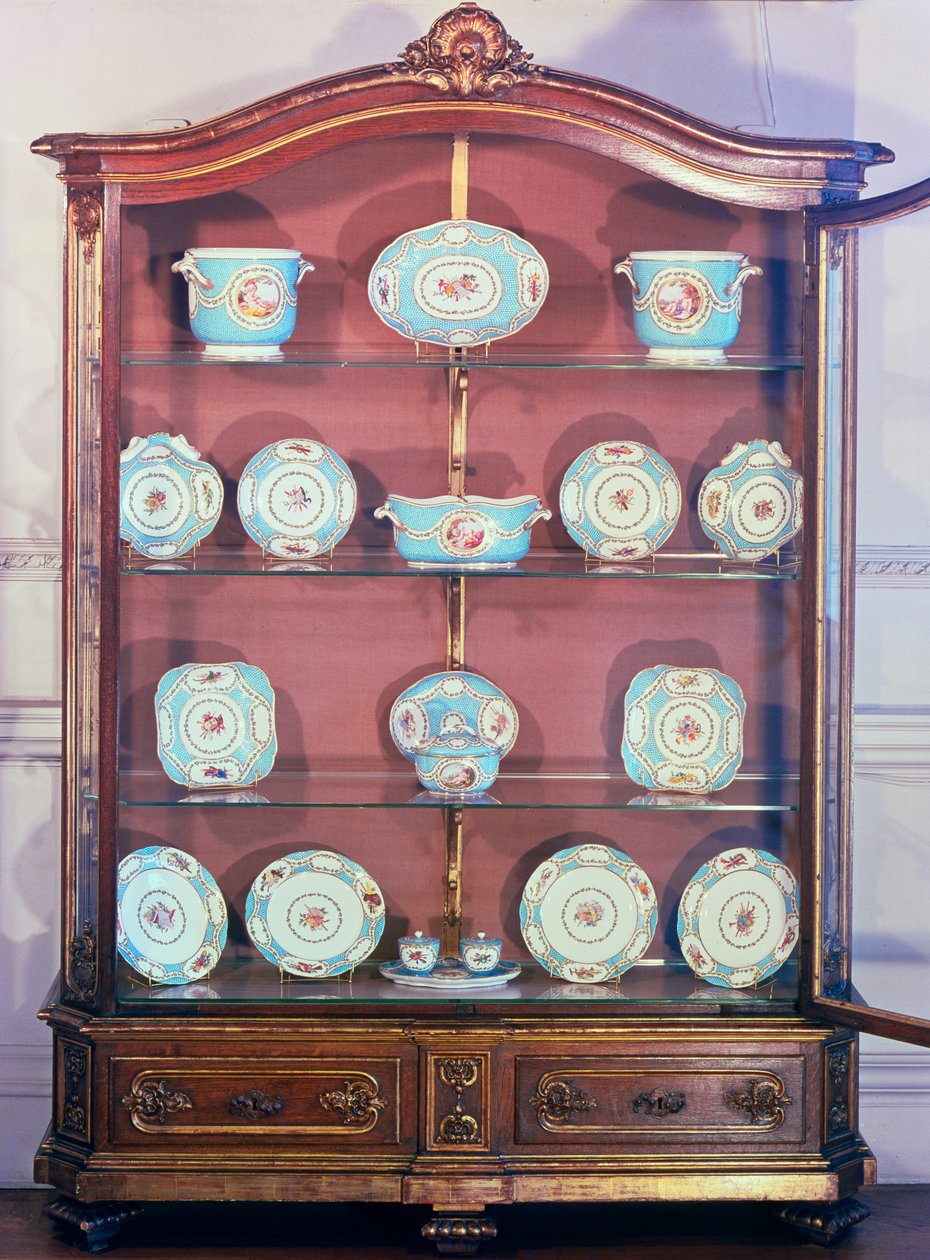 Část Sevres Melbourne Service, 1770-71 (měkká pasta porcelánu) od French School