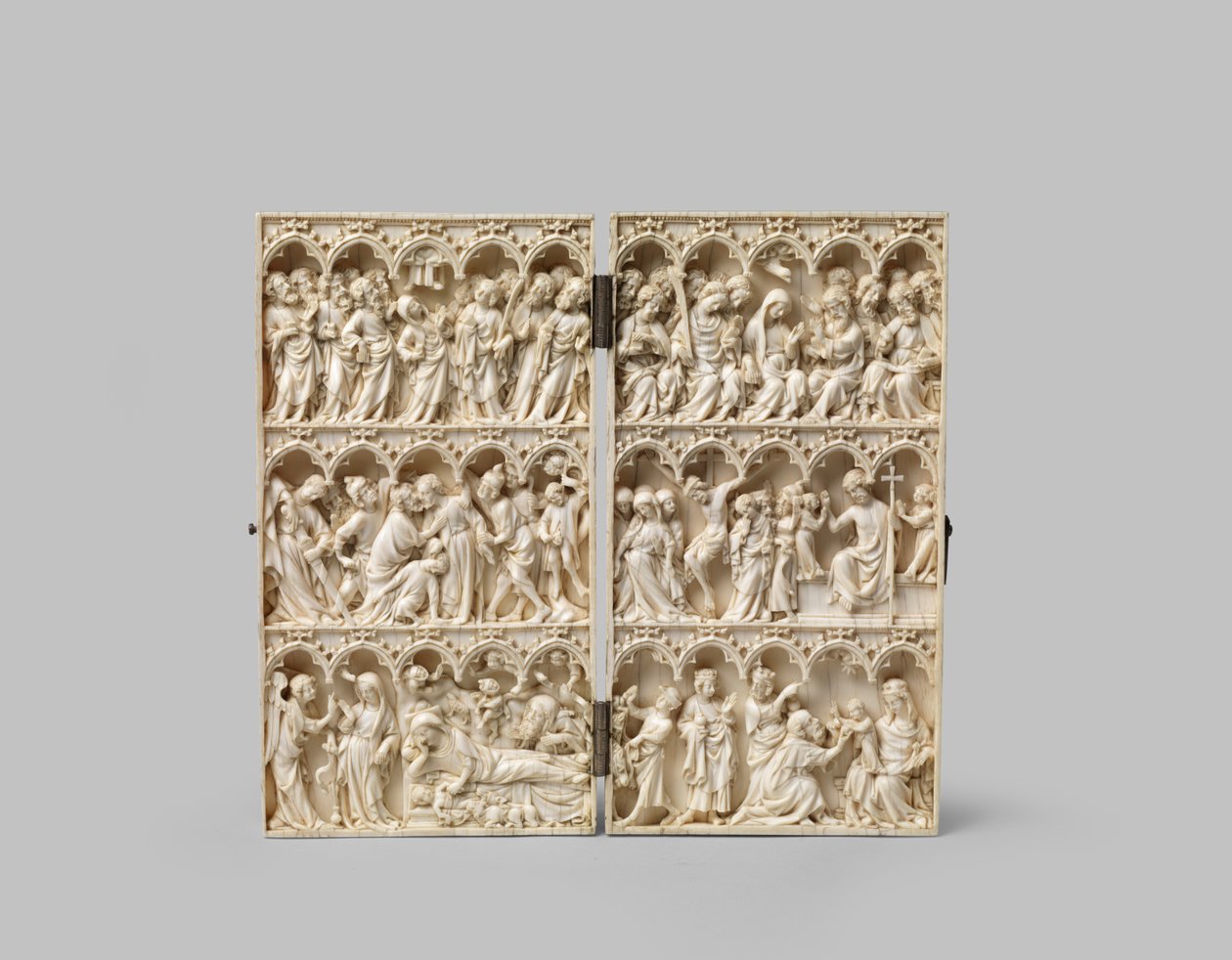Pašijový diptych, 14. století od French School