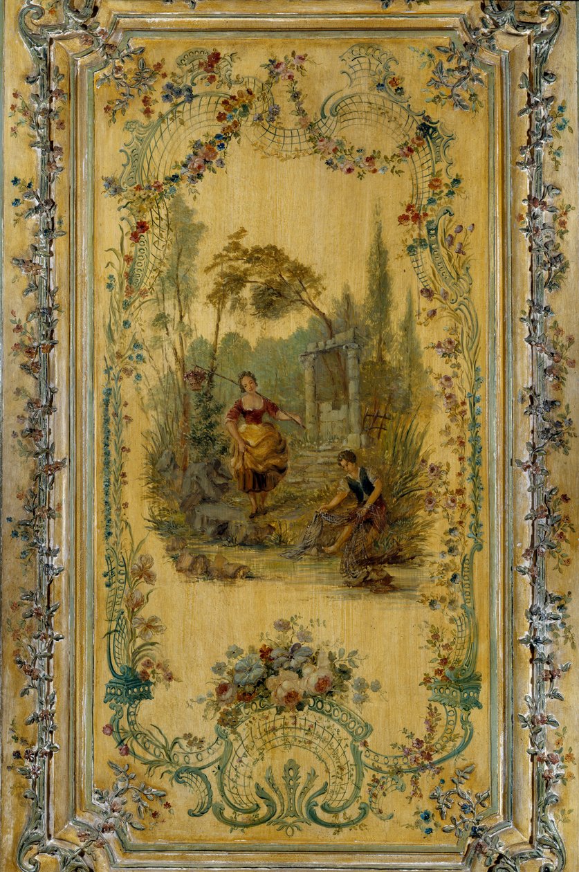 Pastorační scéna, panel bytu dauphine Marie Josephe Saské (1731-1767) od French School