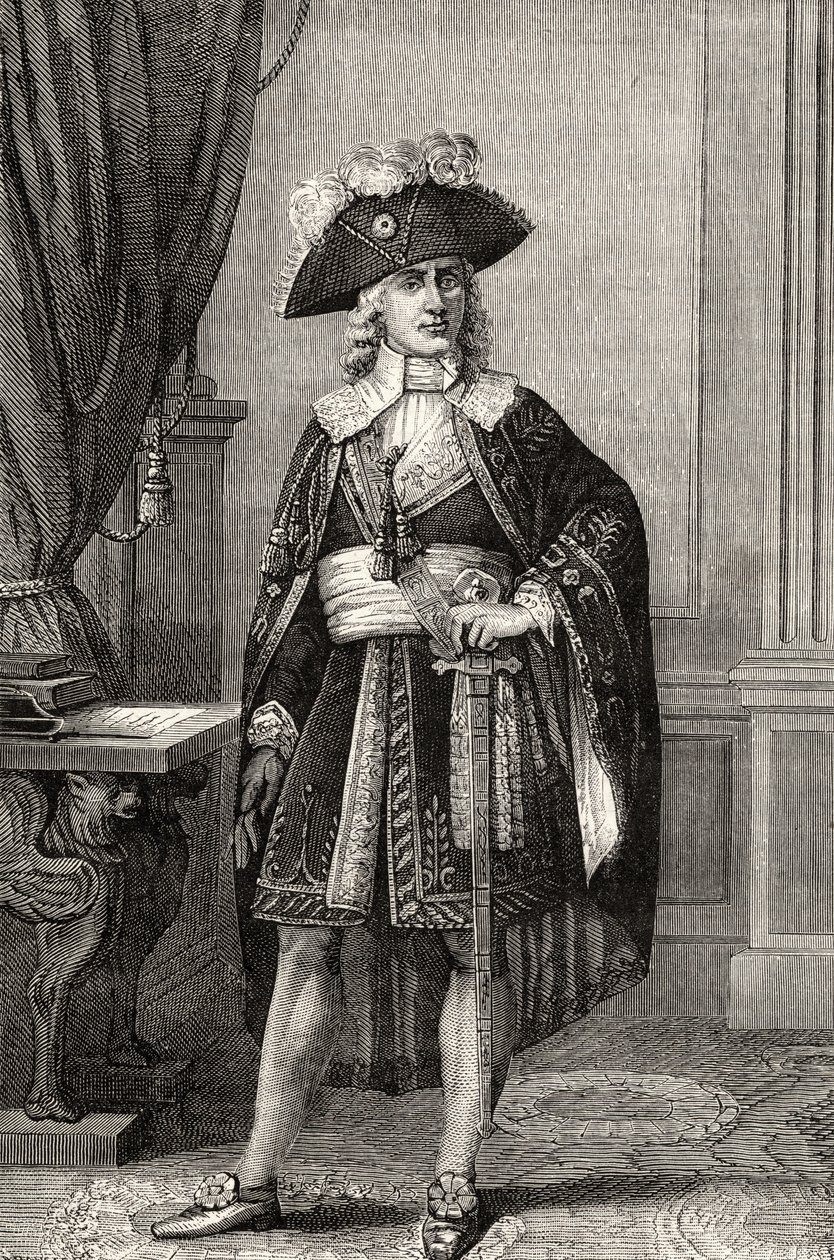 Paul Francois Jean Nicolas Comte de Barras (1755-1829), z "Historie francouzské revoluce" od Louis Blanc od French School