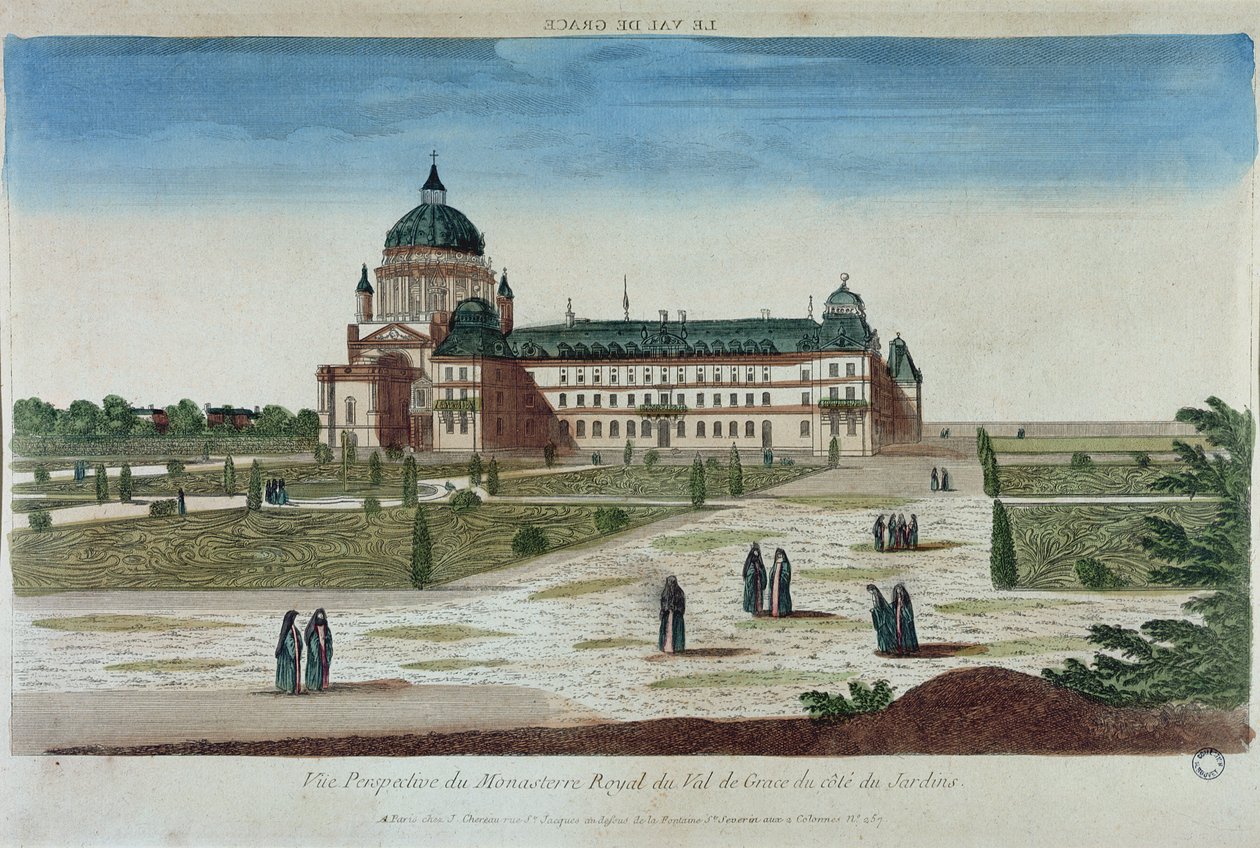 Perspektivní pohled na klášter Val-de-Grace ze zahrad od French School