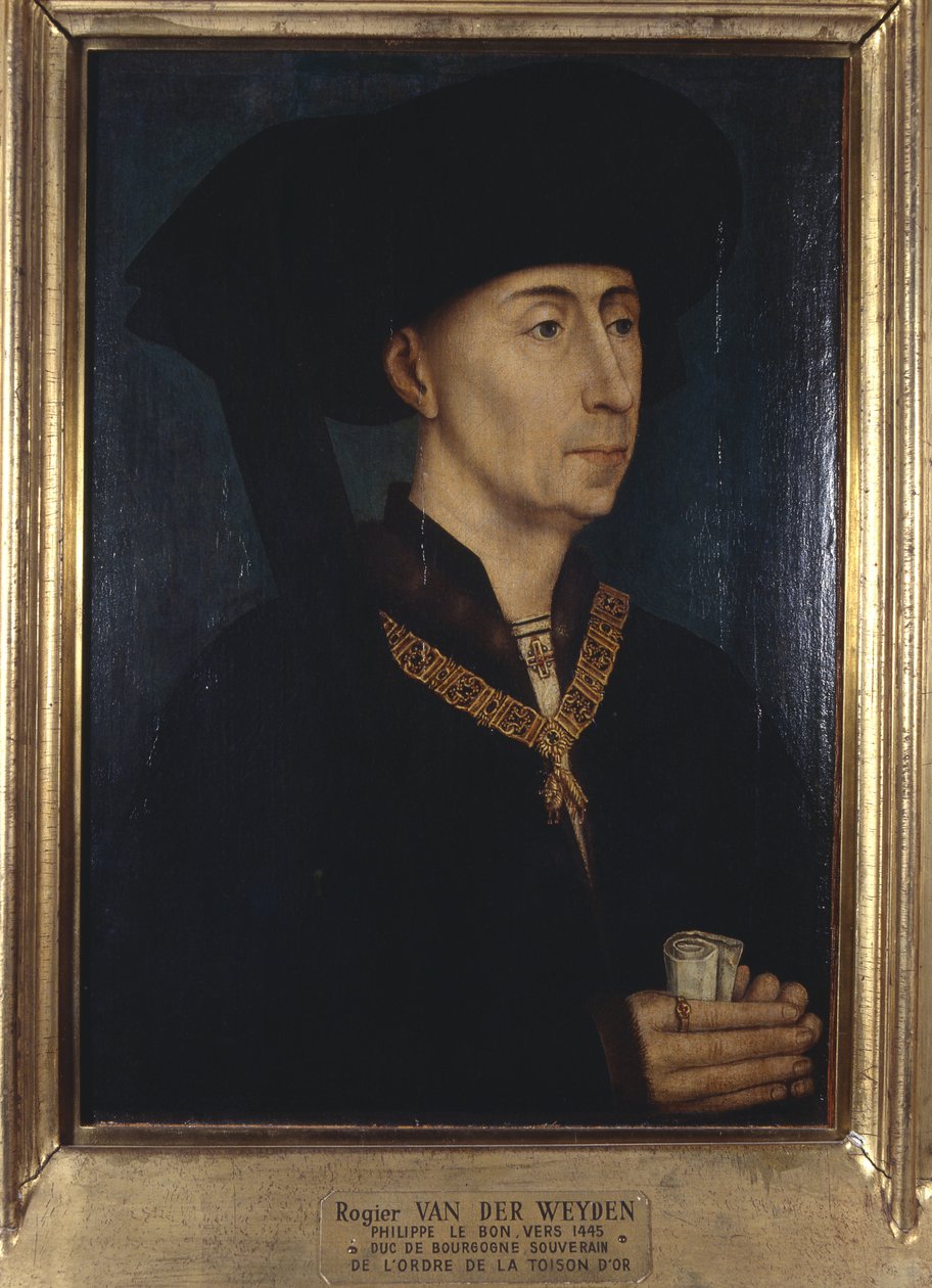 Filip III. dobrý/burgundský vévoda/vládce Řádu zlatého rouna od French School