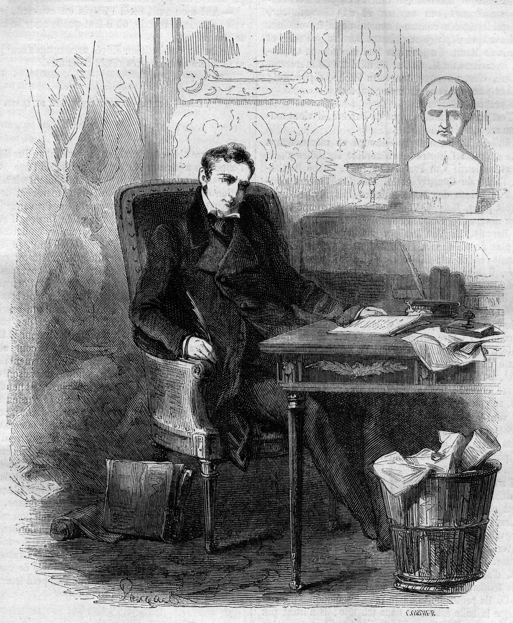Philippe Paul (Philip-Paul) de Segur (1780-1873), francouzský diplomat a historik, píšící ruskou kampaň. Rytina z roku 1856. od French School