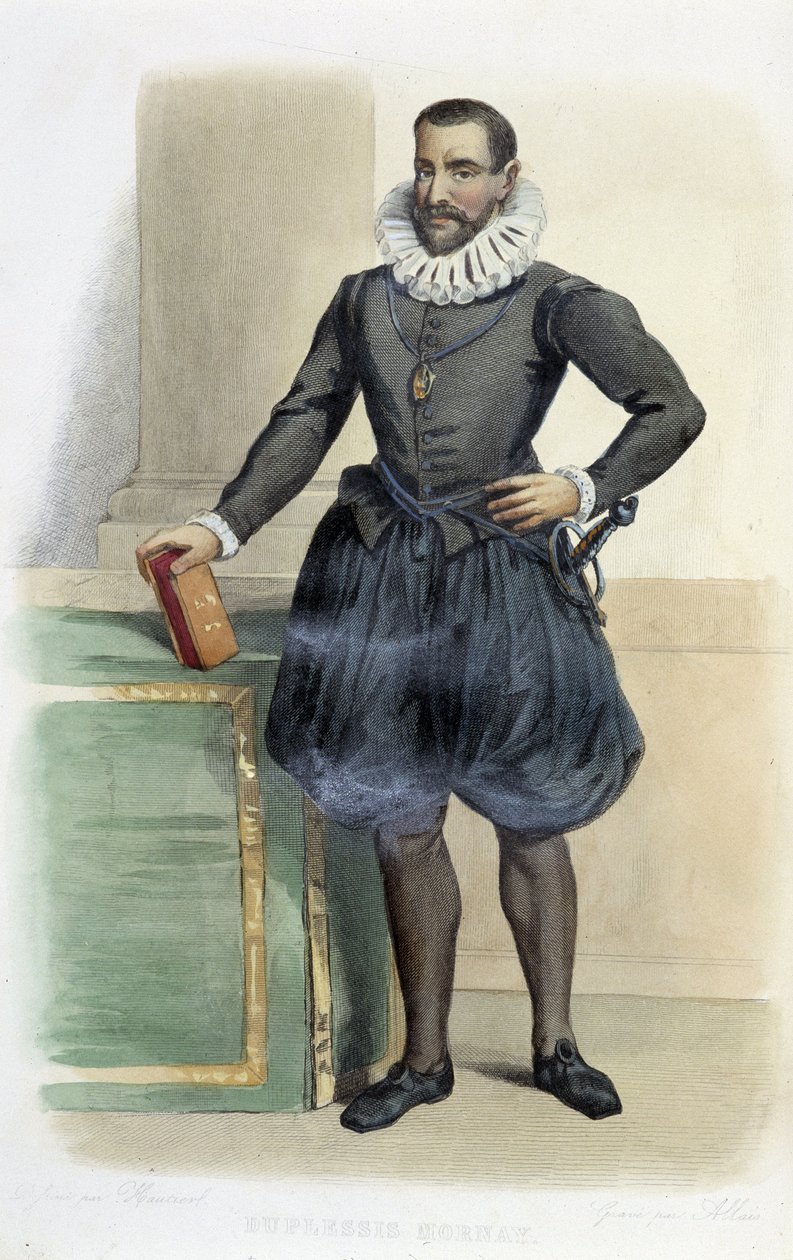Philippe de Mornay, lord z Plessis Marly, dit Duplessis Mornay, francouzský státník (1549-1623). - v „Francouzském Plutarchovi“, Ed. Mennechet od French School