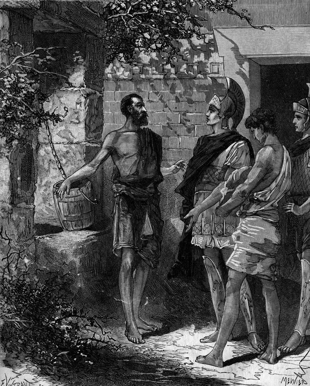 Phocion (Phokion) (402 př. n. l. - 318 př. n. l.) je athénská strategie a řečník přijímající vyslance Alexandra Velikého po vítězství Arbellese. od French School