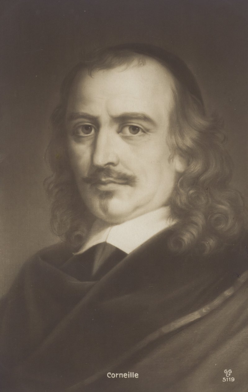 Pierre Corneille (1606-1684), francouzský dramatik (litografie) od French School