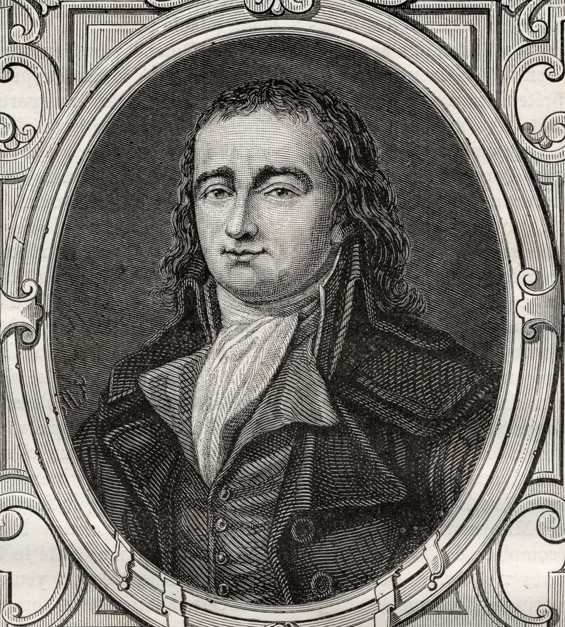 Pierre Gaspard Chaumette (1763-94) z „Histoire de la Revolution Francaise“ od Louise Blanca (1811-82) od French School