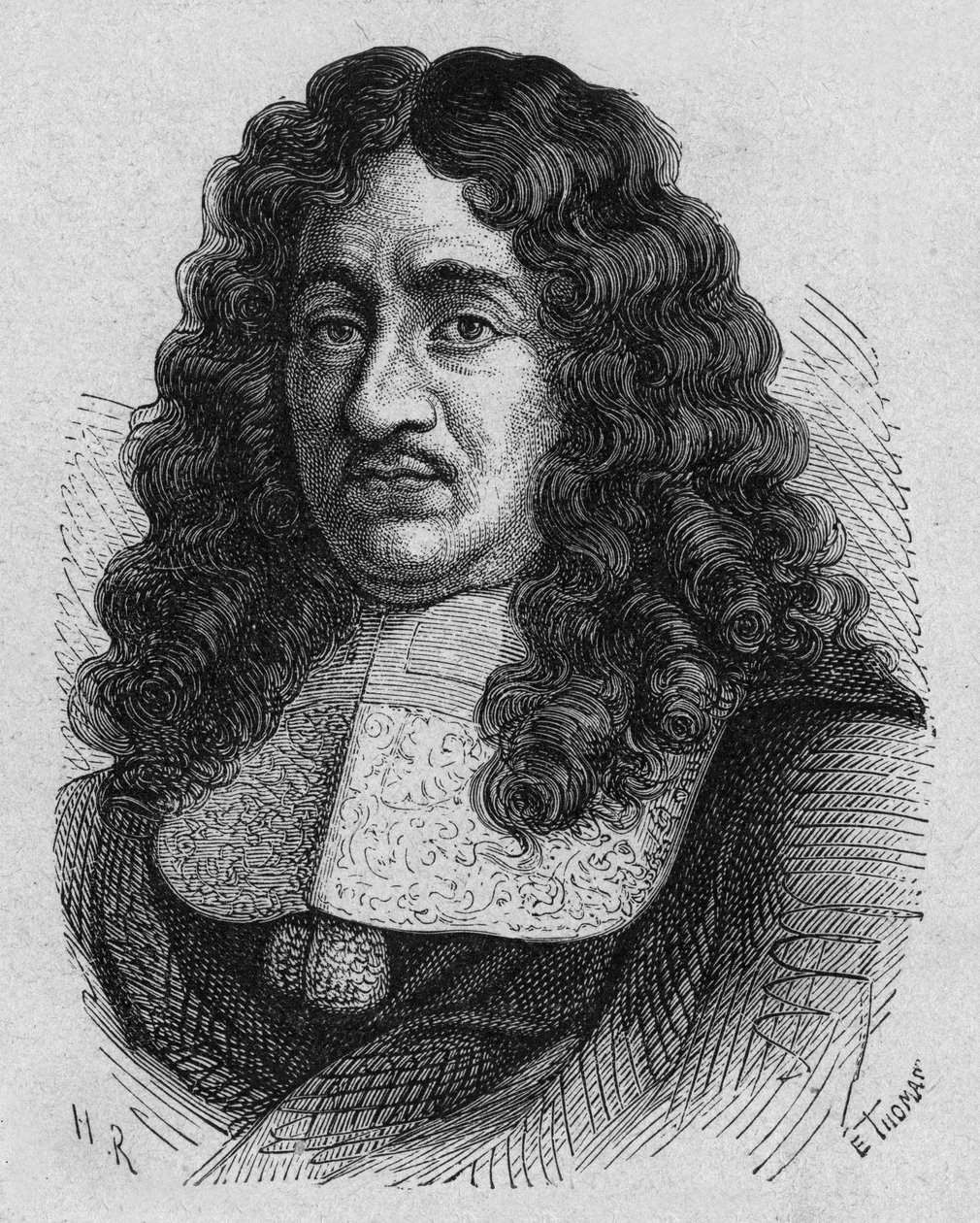 Pierre Paul Riquet (1609?-1680) francouzský obchodník byl průkopníkem v oblasti práv pracujících navrhl a financoval jižní kanál, rytina od French School
