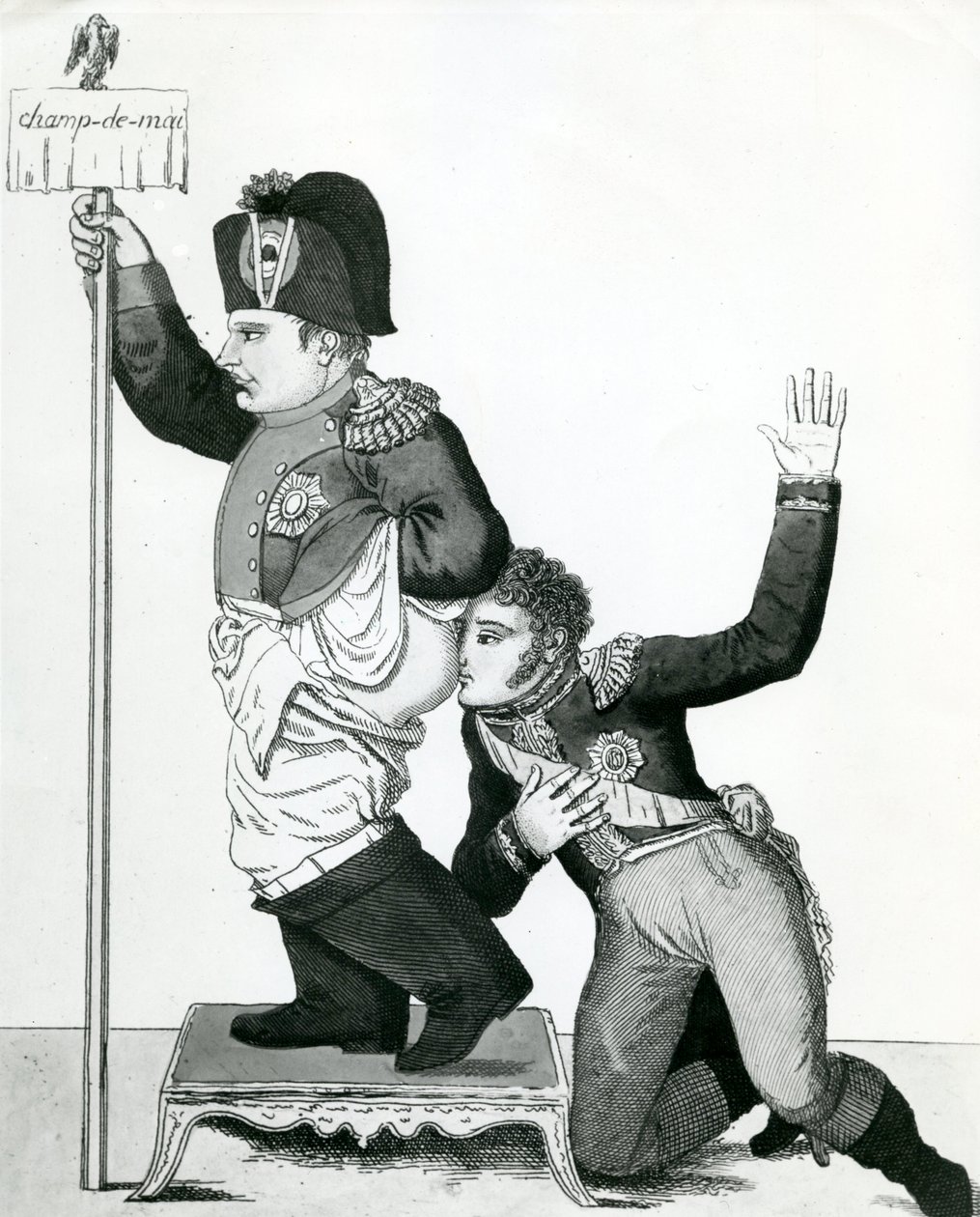 Štípání do nosu – Neysova deklarace, přísahám, že to smrdí fialovou, 1815 od French School