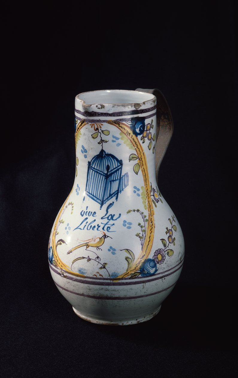 Džbán s nápisem Vive la Liberte, 1789 (keramika) od French School
