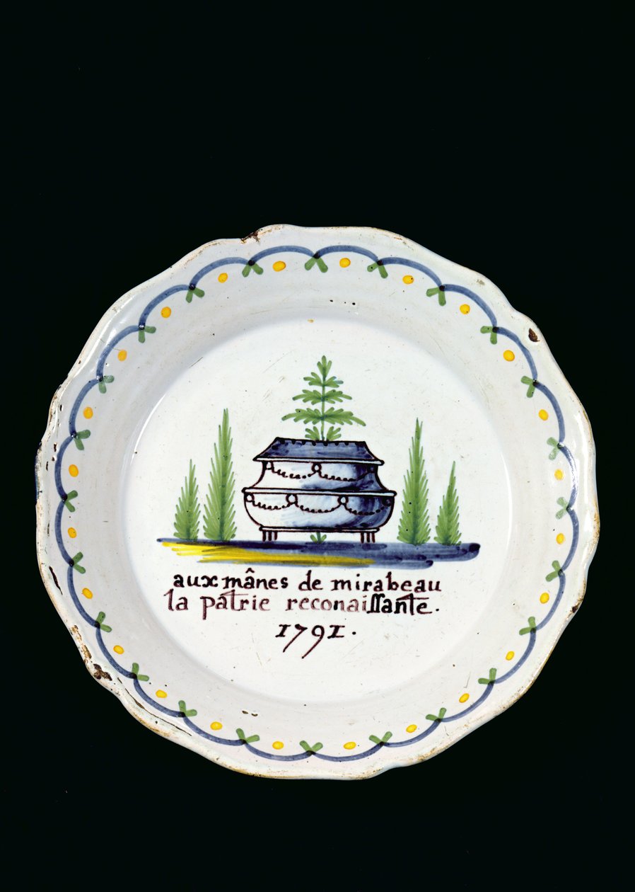 Talíř, 1791 (keramický) od French School