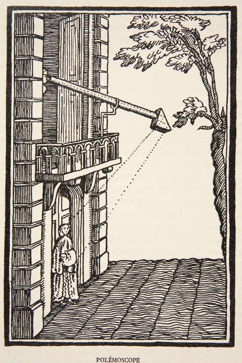 Polemoskop, kopie Borise Mestcherského (zemř. 1957), ilustrace z knihy Histoire de la Nation Francaise, Sciences, Volumes I & II, autor Gabriel Hanotaux (1853-1944), 1924. od French School