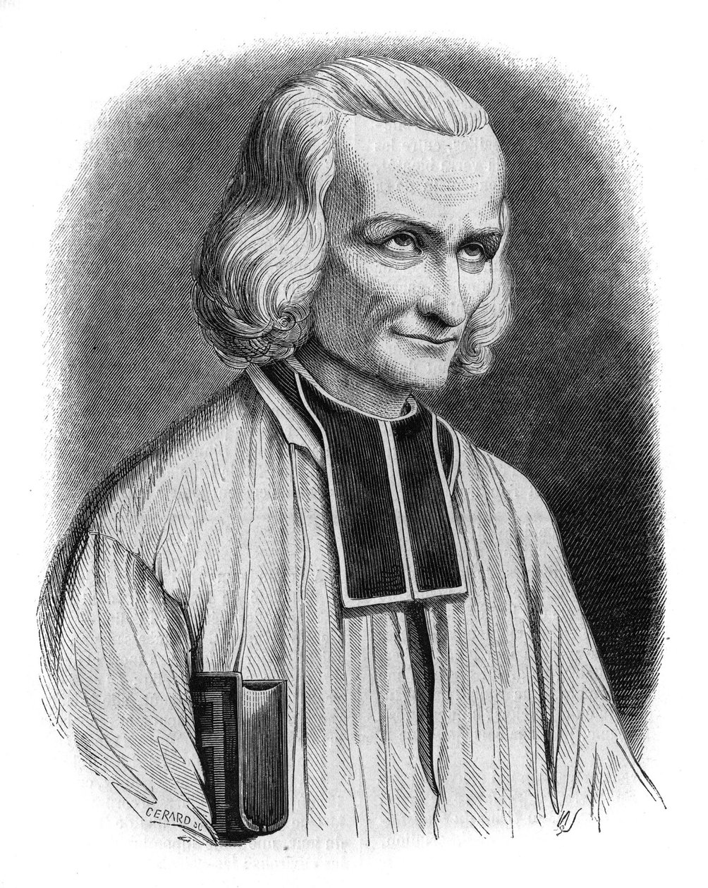 Portrét abbé Jean Marie Vianney (Vianey, Viannay, Viennet), známý jako Cure d