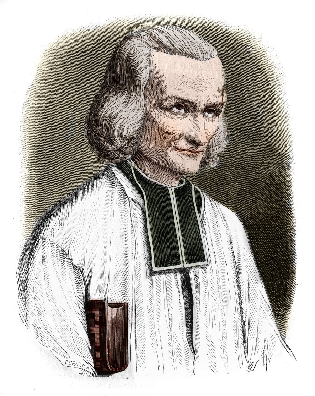 Portrét abbé Jean Marie Vianney (Vianey, Viannay, Viennet), známý jako Cure d