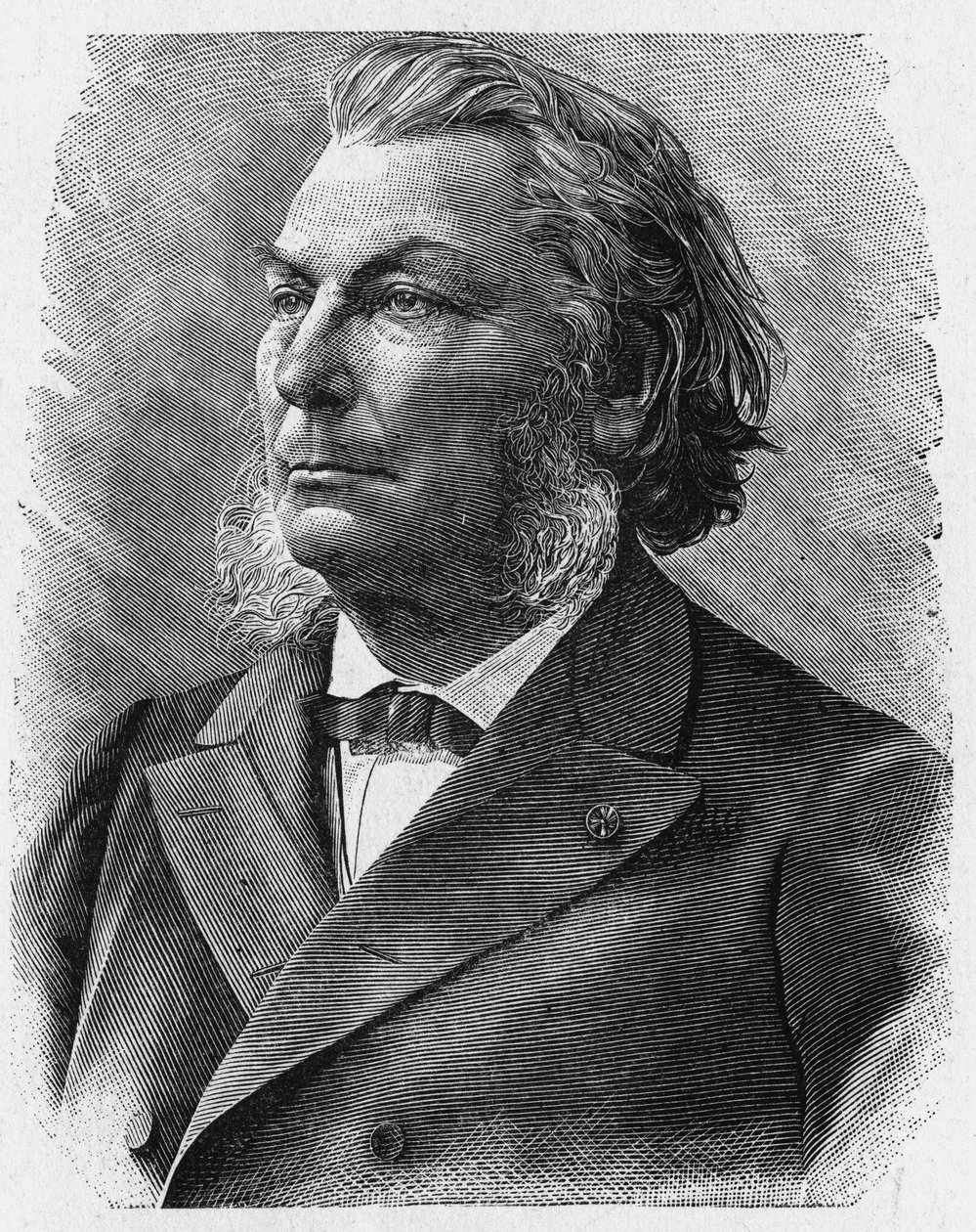 Portrét admirála Moucheze (1821 - 1892) - v „“ Album of Science; proslulí učenci; Velké objevy “”” 1896. od French School