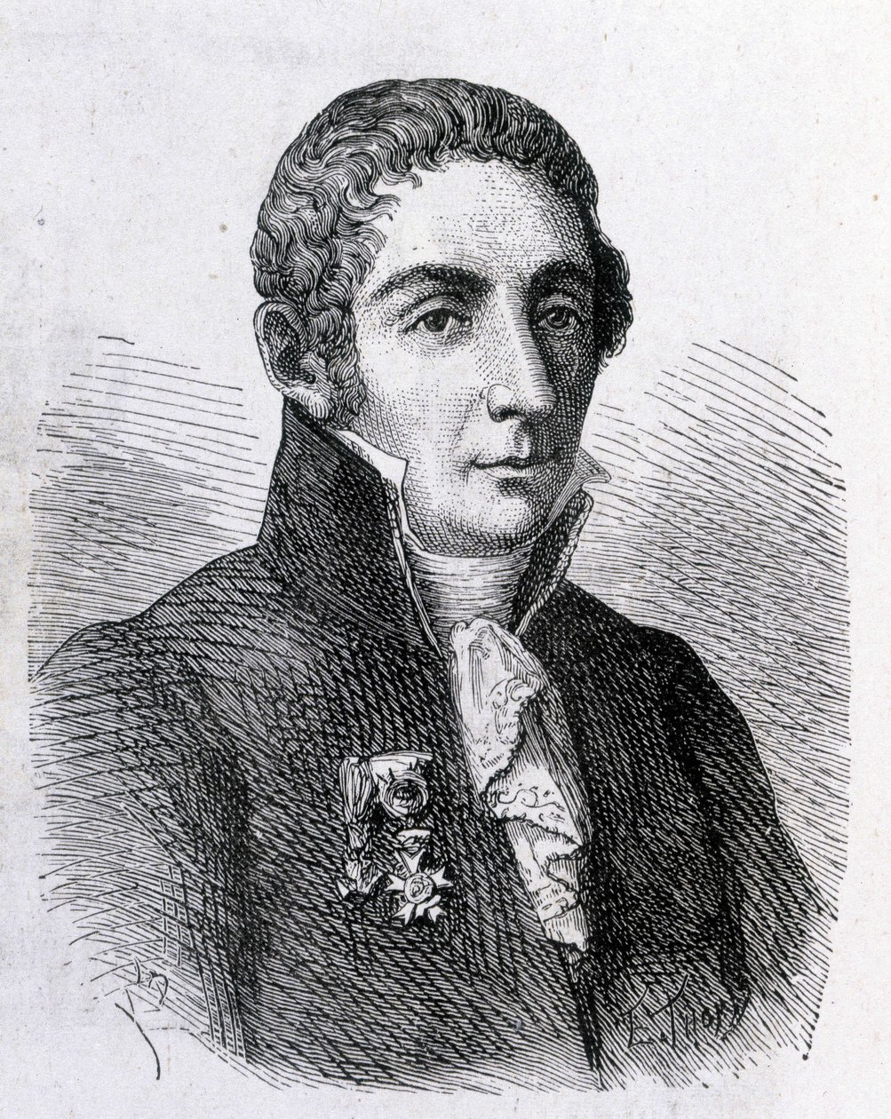 Portrét Alessandra (Alexandra) Volty (1745 - 1827) - v „“ Album of Science; proslulí učenci; Velké objevy””” 1896. od French School