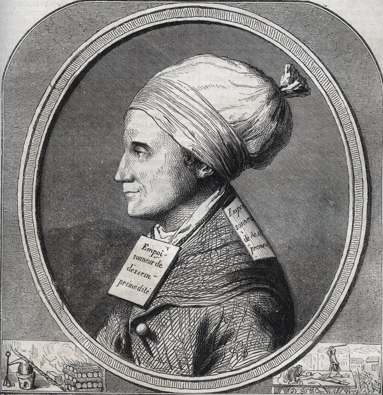 Portrét Antoine-Francoise (Antoine Francois) Desrues (1744-1777) Francouzský otravník - rytina do „“ Causes celebres de tous les peuple““ od Armanda Fouquiera (1817-18?) 1858-1867 - soukromá sbírka od French School