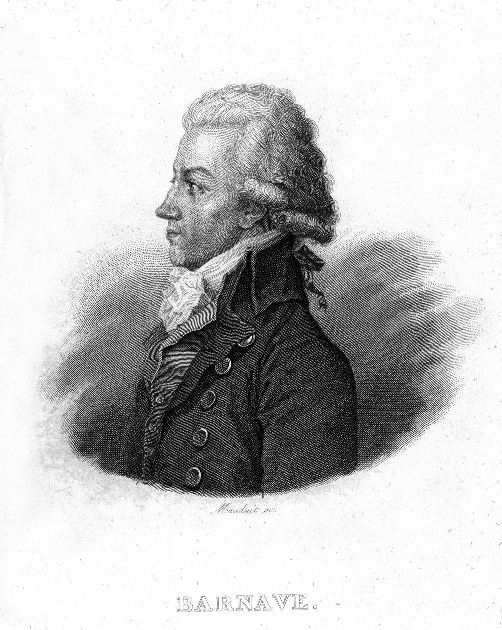 Portrét Antoina Barnavea (1761 - 1793), francouzského revolucionáře - v „Revolution francaise““ od Thierse od French School