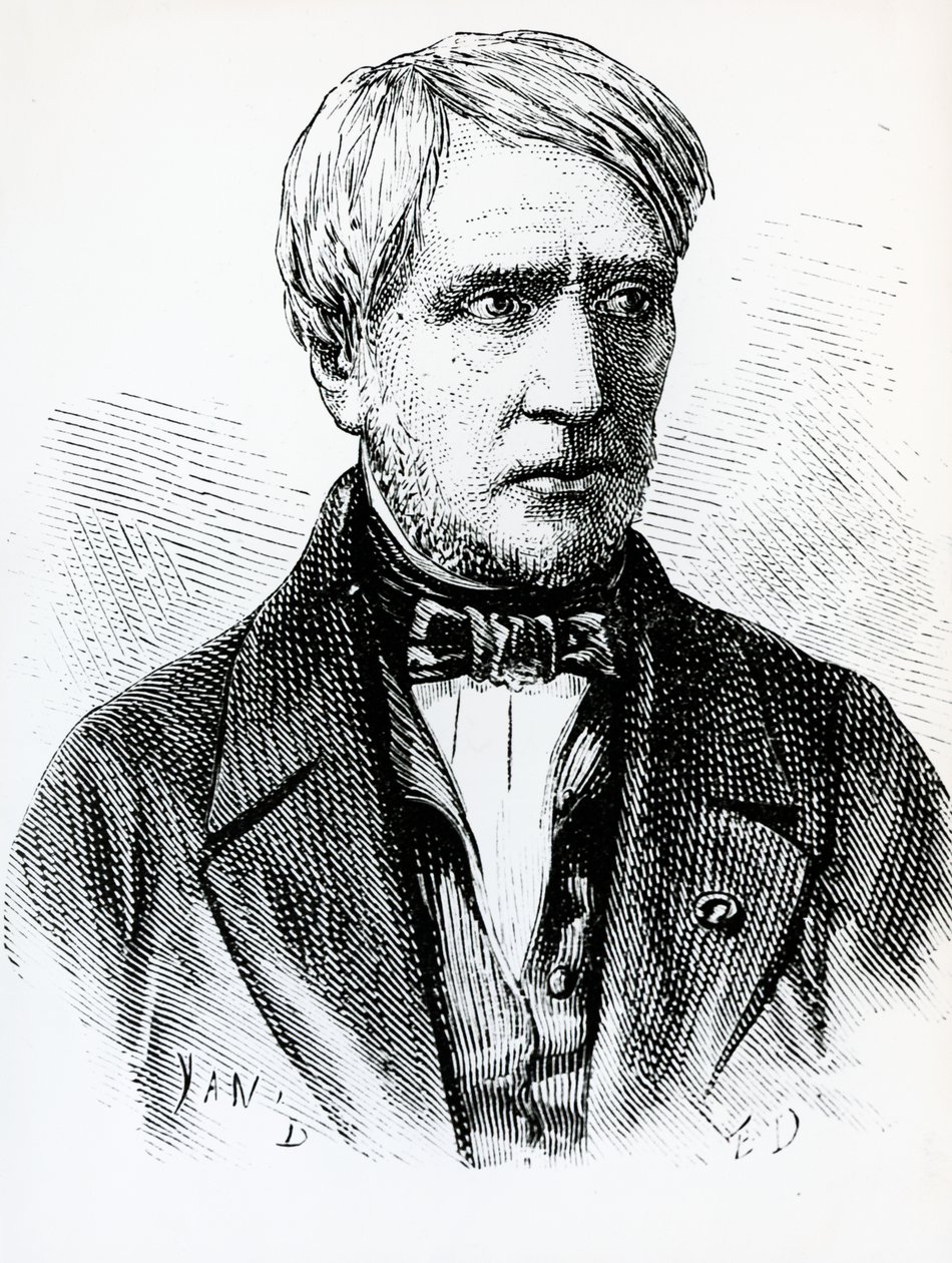 Portrét Antoine Cesar Becquerel (1788-1878), francouzský fyzik, Francie od French School