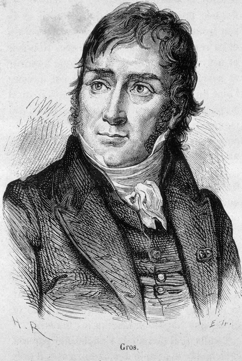 Portrét Antoina Jeana Grose (1771 - 1835), žáka Davida a tehdejšího oficiálního malíře Napoleona - v „L