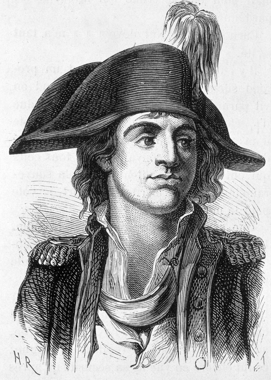 Portrét Antoine Joseph Santerre (1752-1809), francouzský politik - v „“L’Histoire de France““ od Henriho Martina od French School