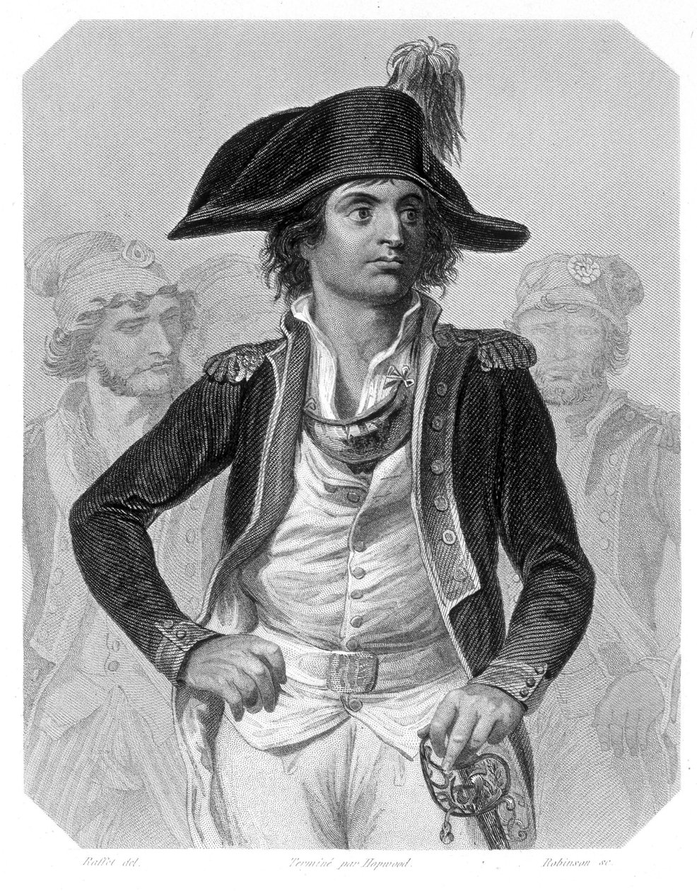 Portrét Antoine Joseph Santerre (1752-1809), francouzský politik. V „Historie Girondinů““ od Lamartina od French School