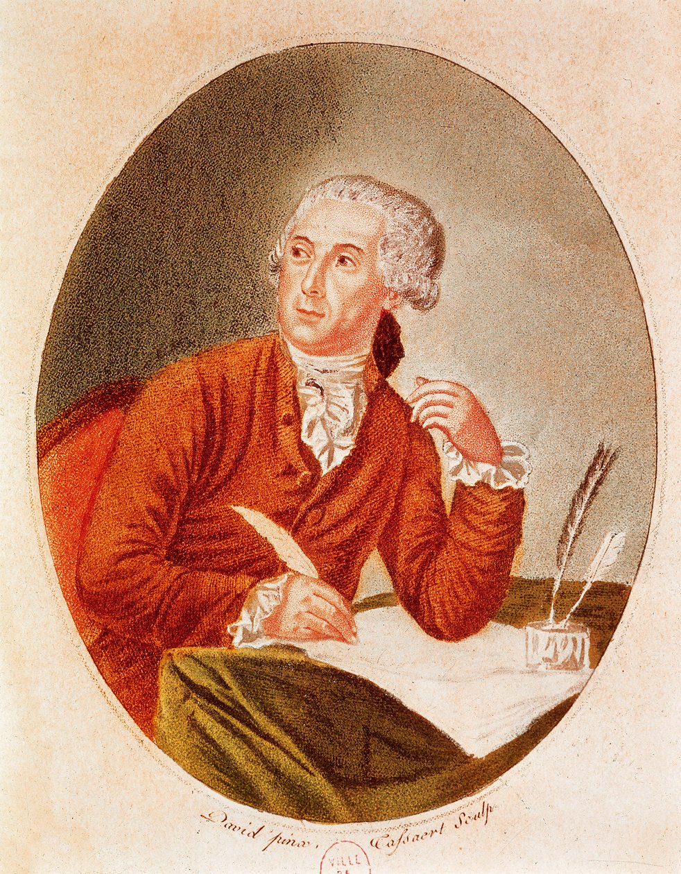 Portrét Antoine Laurent Lavoisier (1743-1794) od French School