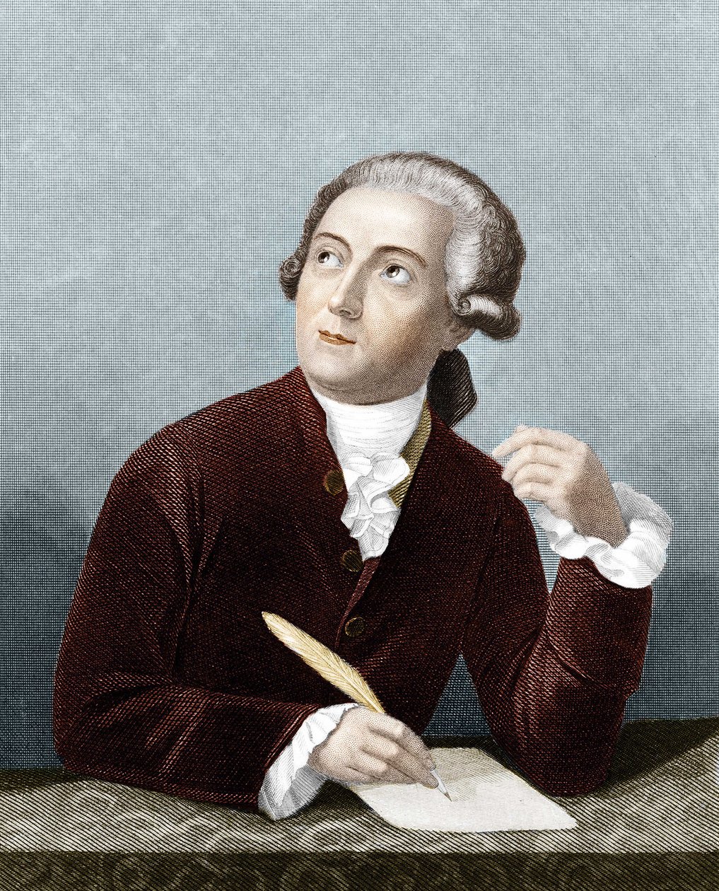 Portrét Antoine Laurent Lavoisier (1743 -1794) francouzský chemik. od French School
