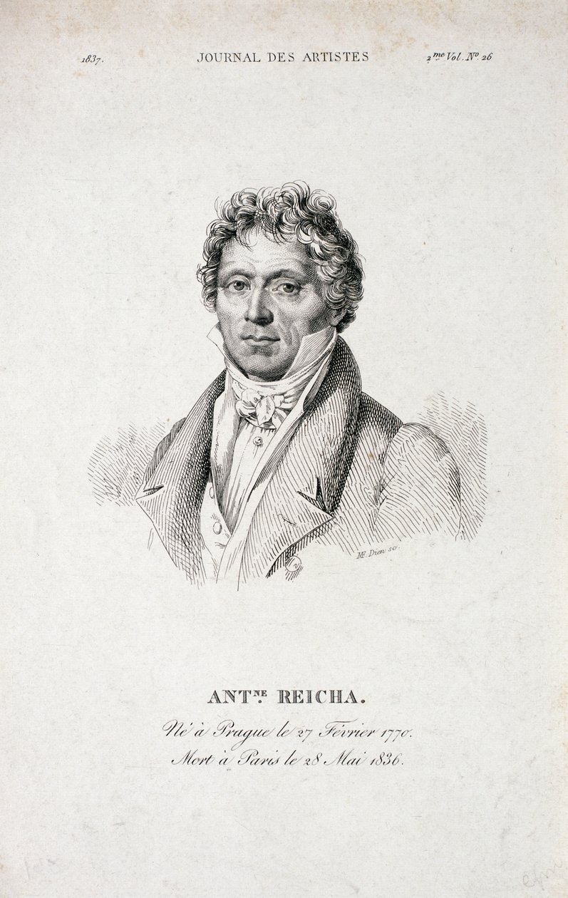 Portrét Antoina Reichy (1770-1836) z Journal des Artistes od French School