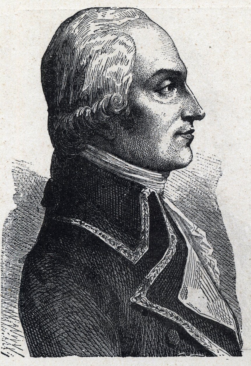 Portrét Armanda Louise de Gontaut Biron military francais (1747-1793) Rytina z roku 1889. Soukromá sbírka. od French School