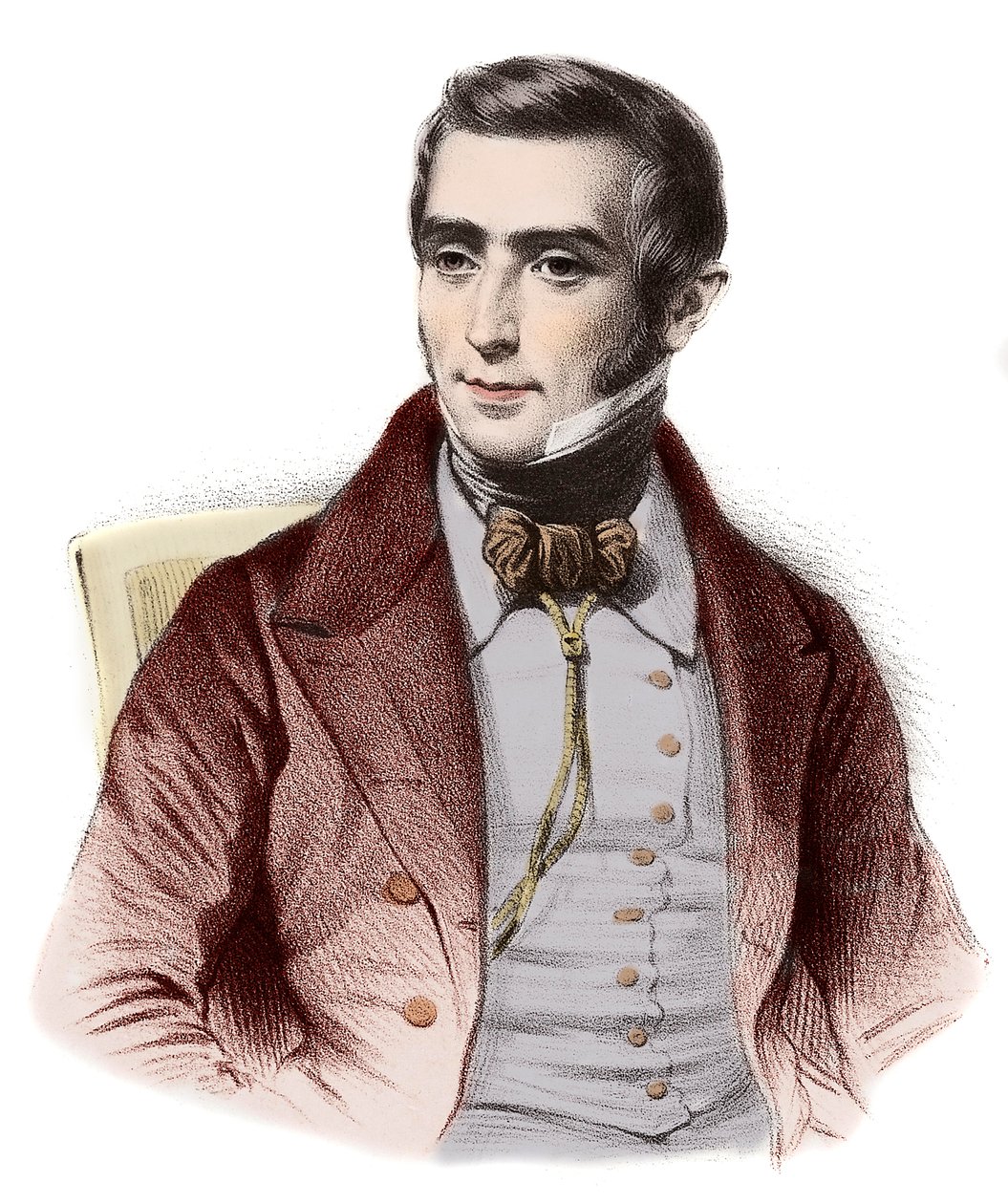 Portrét Augustina Eugene Scribe (1791-1861), francouzský romanopisec - Portrét Eugena Scribe (1791-1861), francouzský autor morálních komedií od French School