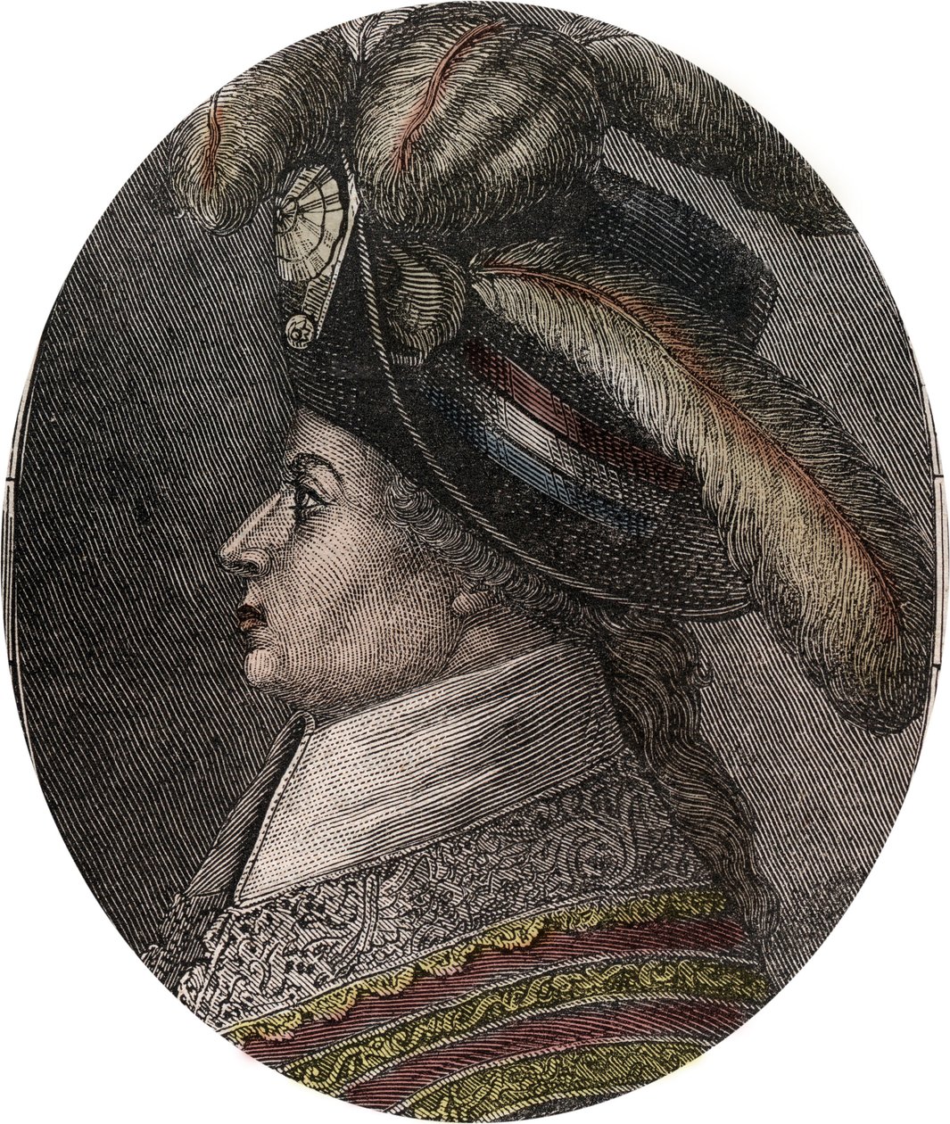 Portrét Barthelemy Francois Marie (Marquis) (1747-1830) (Balthazar Francois, Marquis of Barthelemy) - rytina v „“Nouvelle Nationale Encyclopedia”” od Maurice La Charesta - 1870 - od French School