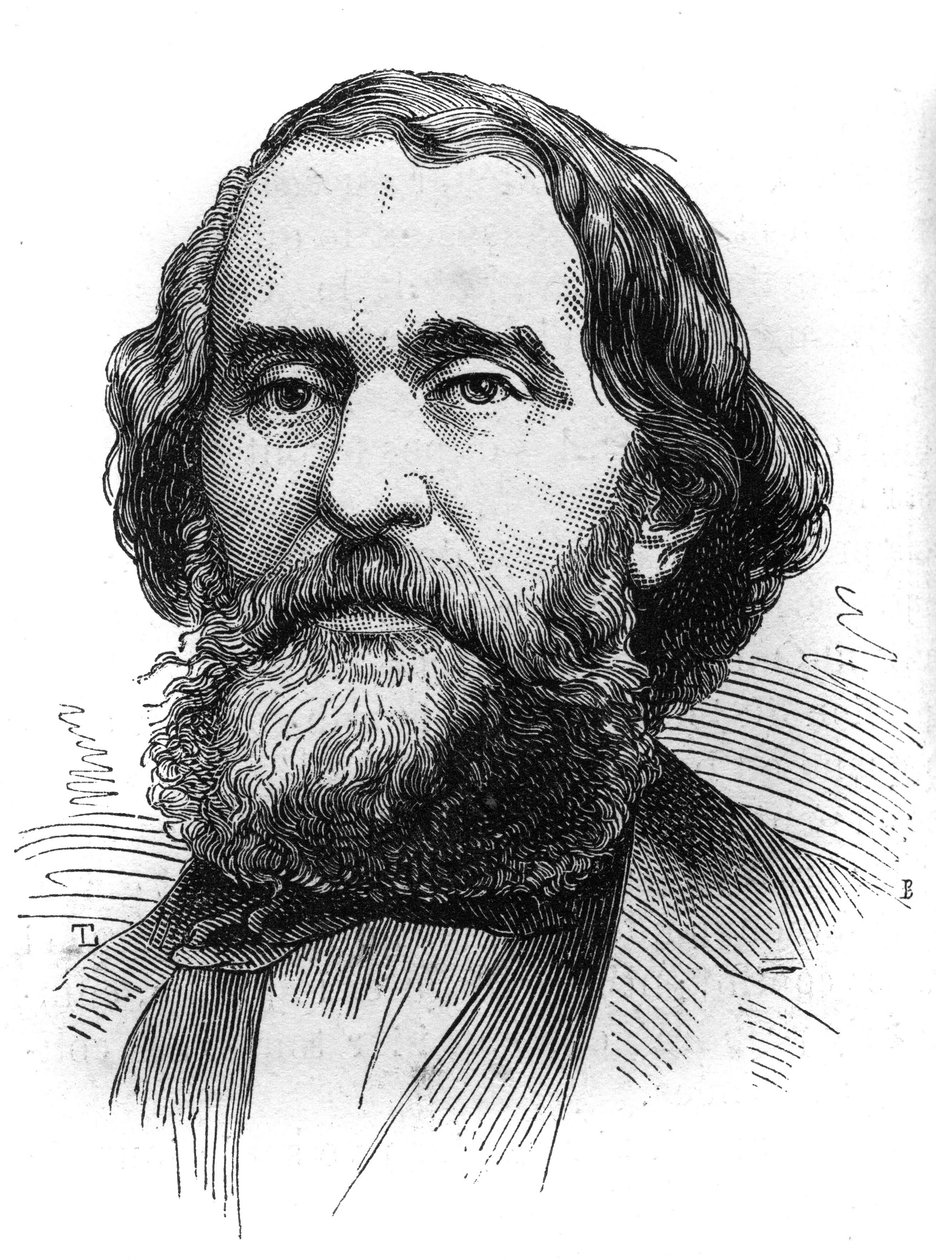 Portrét Bartolome Mitre (1821-1906), prezident Argentiny. Rytina do „“ The Illustrated World““ č. 1230 z 24. října od French School