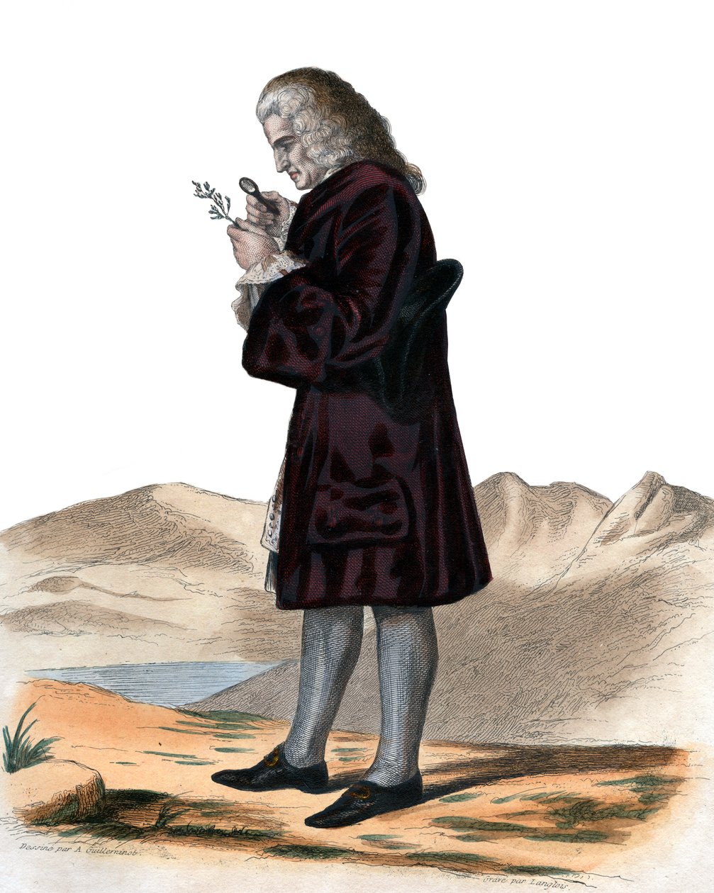 Portrét Karla Velikého (742-814), krále Franků. od French School