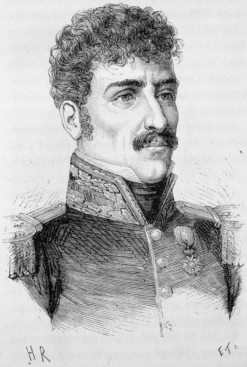 Portrét Bertona (Jean Baptiste Breton dit), francouzského generála (1769 - 1822) - v „“ L