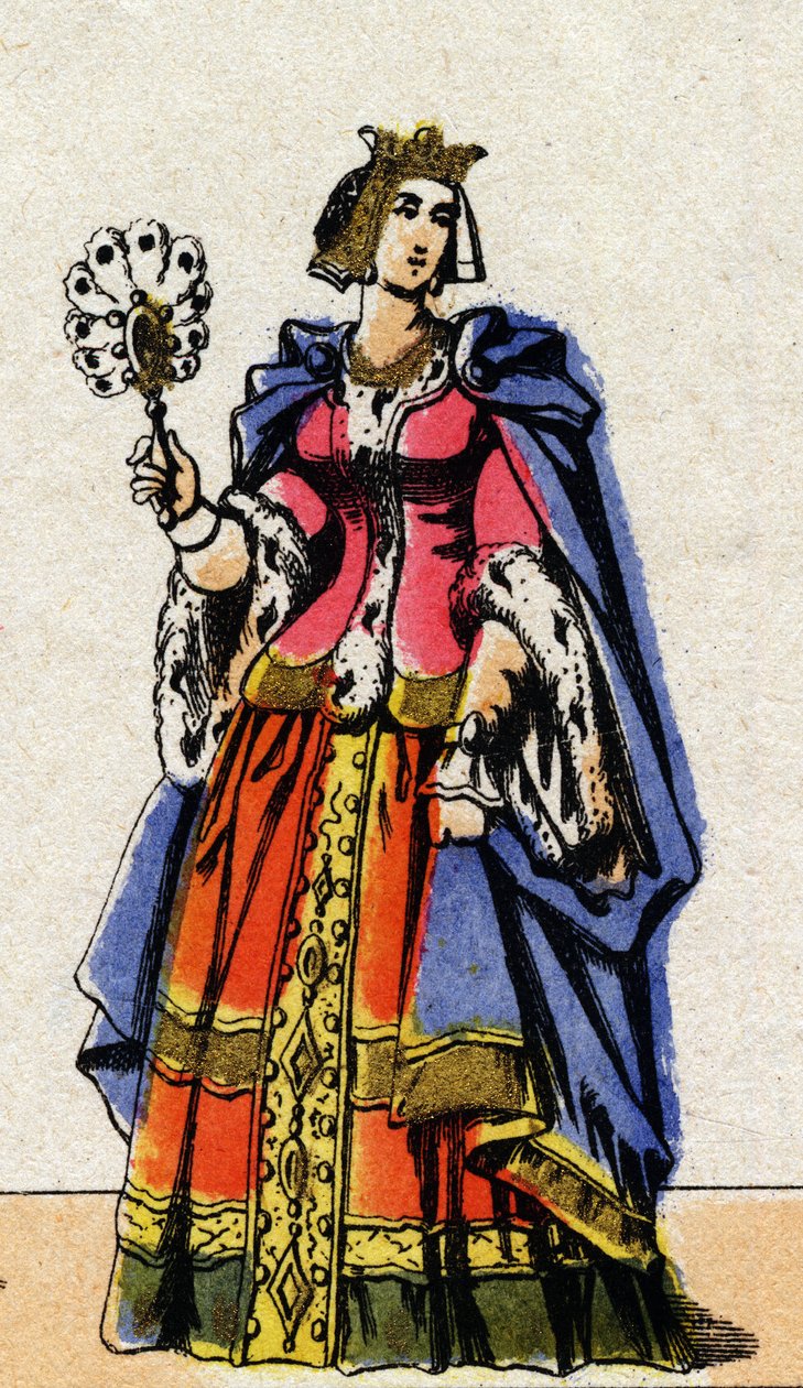 Portrét Bonne Lucemburské (1315-1349), manželky Jana II. od French School